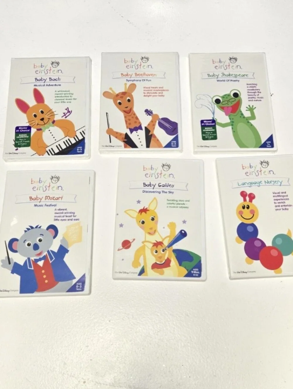 Baby Einstein Volume 2 Kids Toy DVDs 6 Dvd Set White with Multicolor Artwork